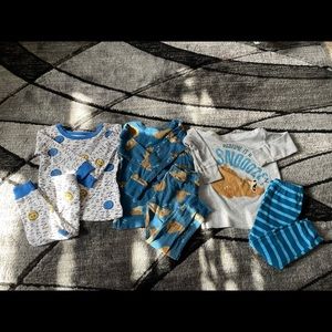 3 sets of pajamas